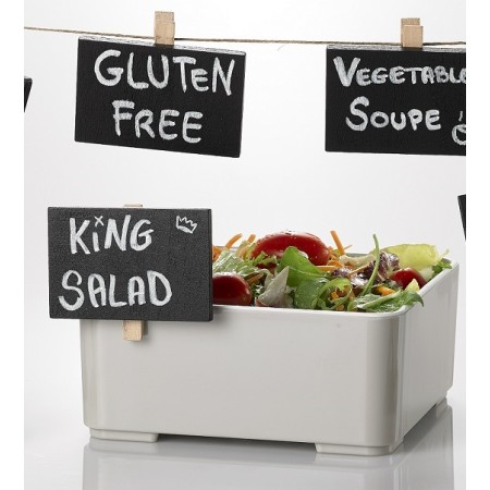 Lavagna con molletta cm.7,5x5 - 24 pz