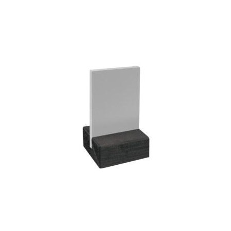 Lavagna pvc con supporto il legno  5.5x 7.5 cm