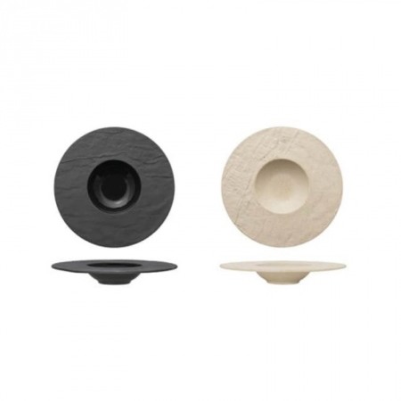 Mini pastabowl effetto pietra nero cm.18