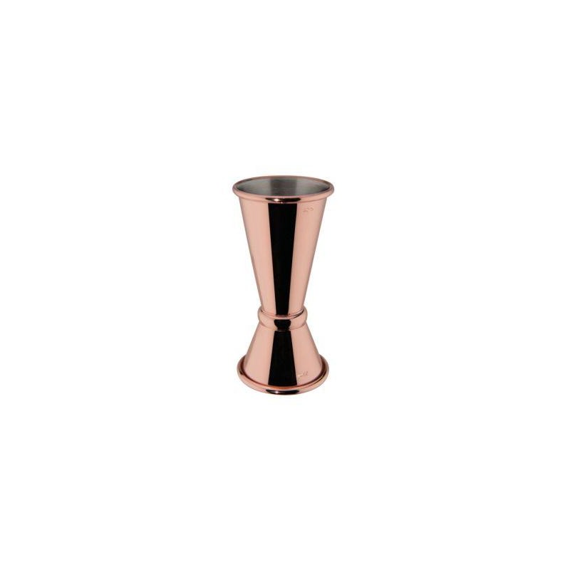 Misurino Jigger doppio Mixage Copper in acciaio inox 18/10 placcato in rame cl 2/4