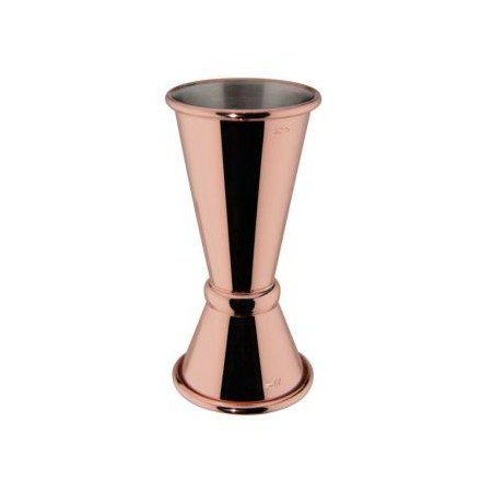 Misurino Jigger doppio Mixage Copper in acciaio inox 18/10 placcato in rame cl 2/4