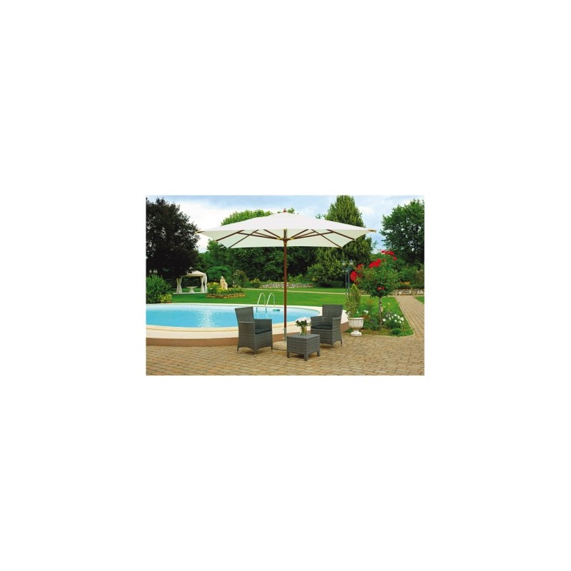 Ombrellone 3x3mt terracotta