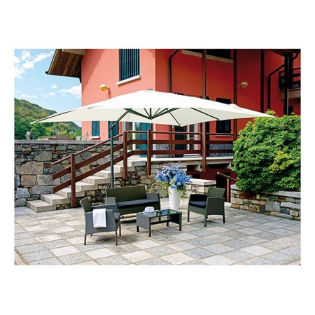 Ombrellone palo laterale 3 x 4 m ecrù