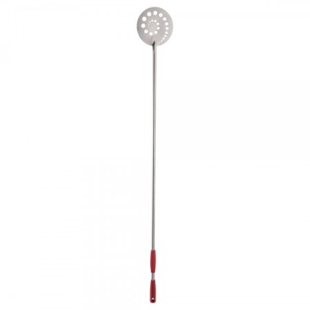 Pala a sfornare tonda forata in acciaio inox 18/10 Ø20 cm con manico scorrevole 150 cm