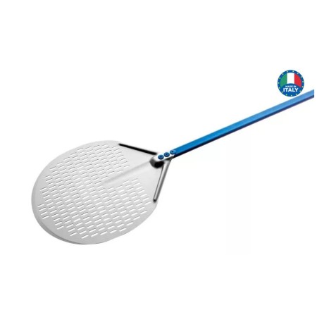 Pala pizza in alluminio anodizzato tonda forata ø 36 cm Gimetal