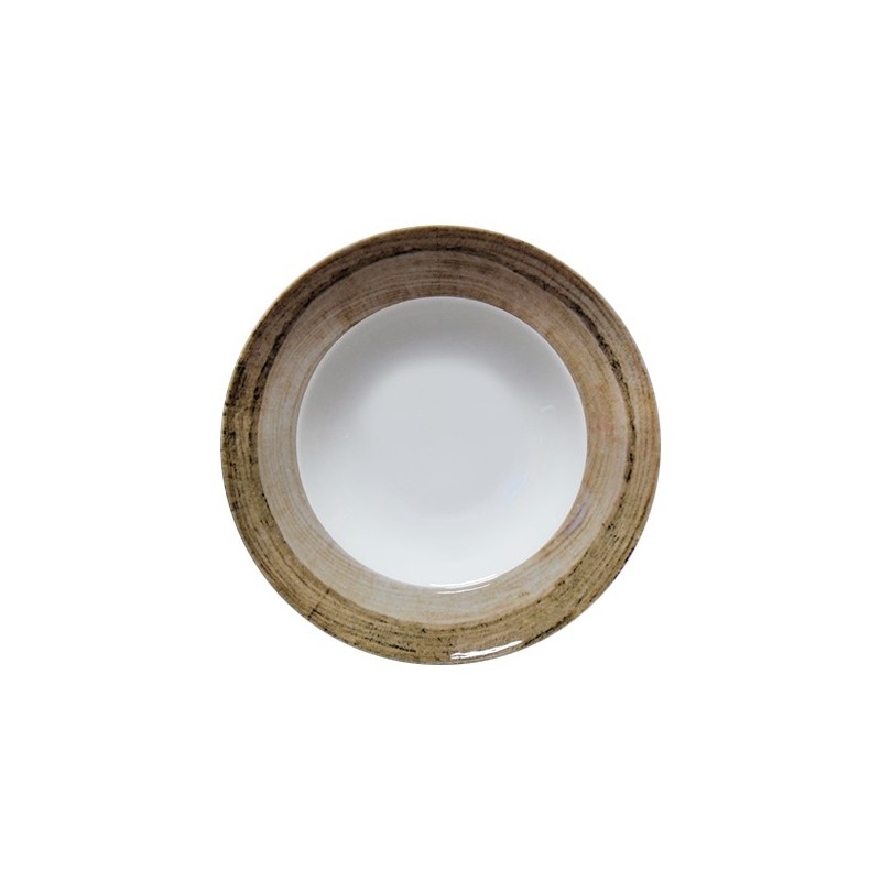 Pasta Bowl Liscio 26,5 cm. Tree Tabacco Napoli