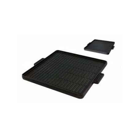 Piastra di cottura double face 38x38 ghisa smaltata