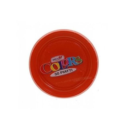 Piatti frutta arancio 25pz- Dopla