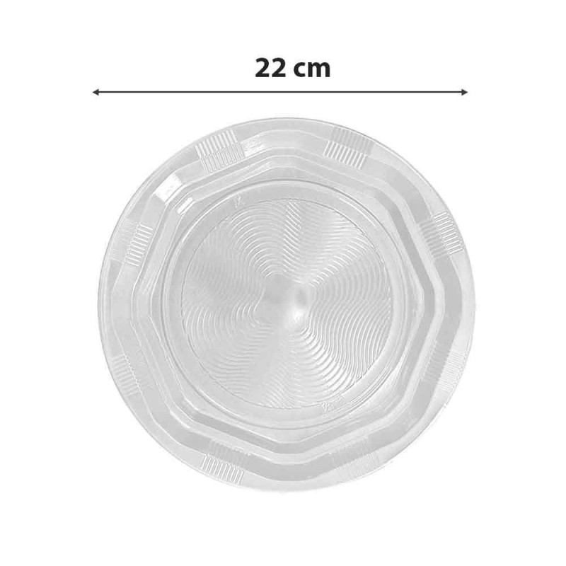 Piatti piani ottagonali d. 220 pz 50 bianchi