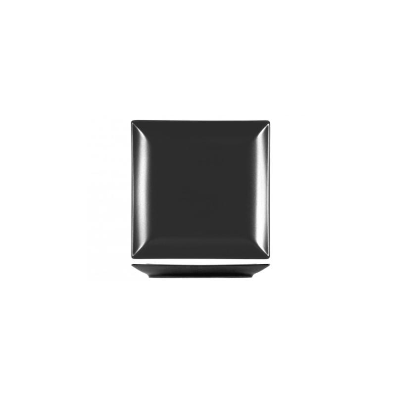 Piatto  piano nero 24X24 cm