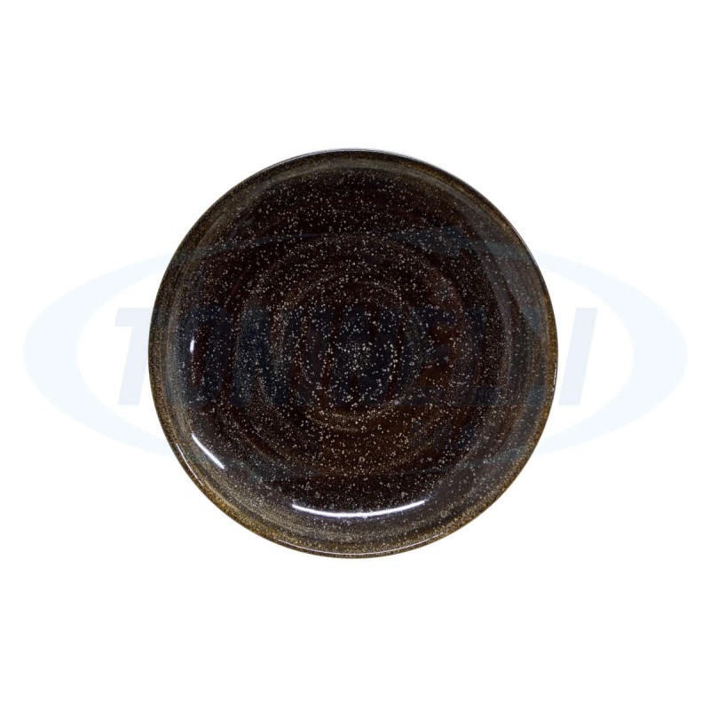 Piatto coupe "Java" cm 27 marrone