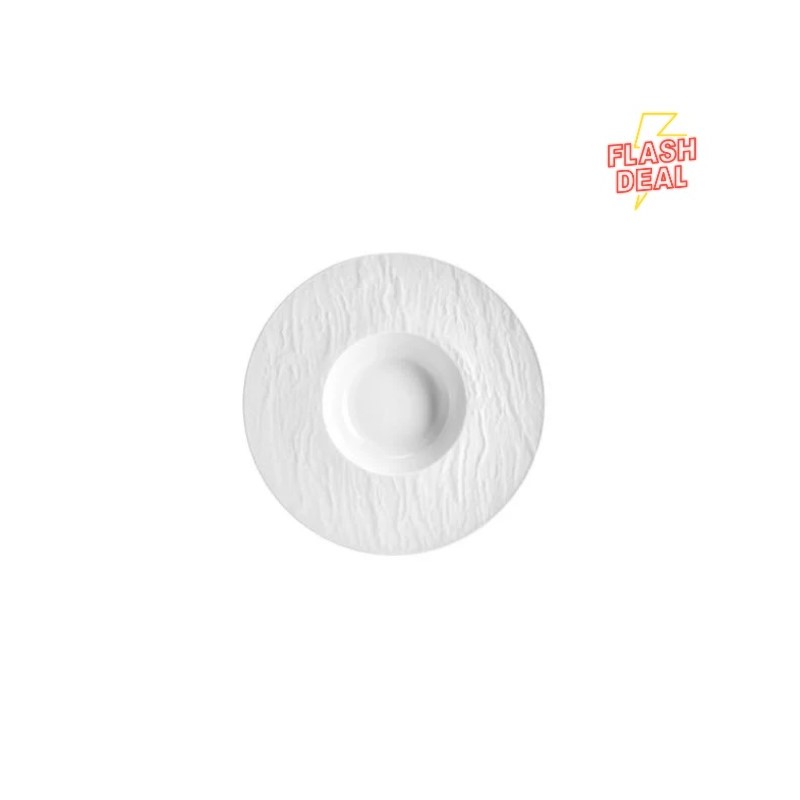 Piatto fondo degustazione cm.30 bianco Wall- Fade