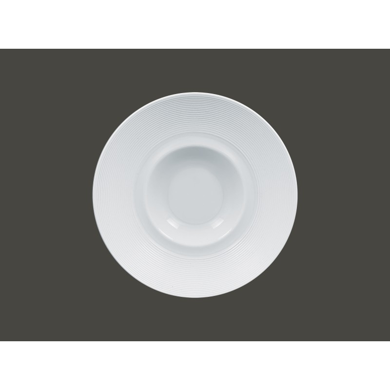 Piatto fondo gourmet cm.26 bianco Edge - Rak Porcelain