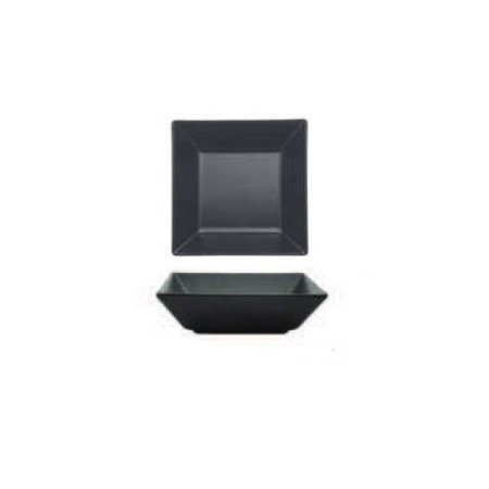 Piatto fondo nero 17x17 cm
