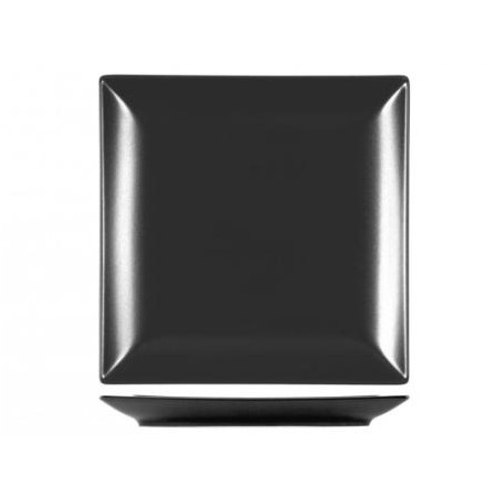 Piatto frutta nero 18x18 cm