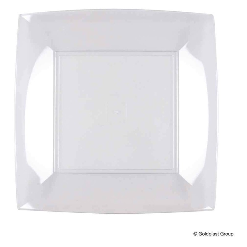 Piatto grande Nice bianco 29x29cm  12pz
