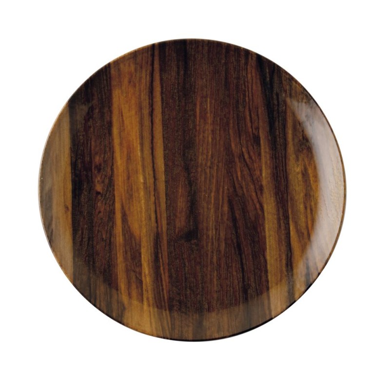 Piatto Piano Cm 32 Wood Essence Porcellana