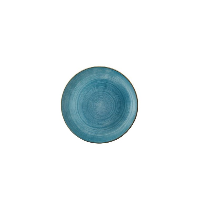 Piatto piano cm. 28,8 azzurro Raw Churchill