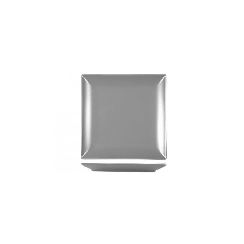 Piatto piano grigio 24x24 cm Monaco