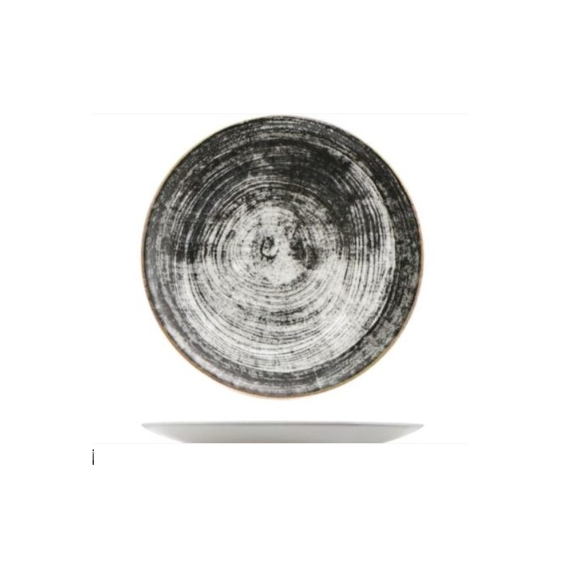 Piatto piano tondo cm.31 Siviglia Black round Saturnia