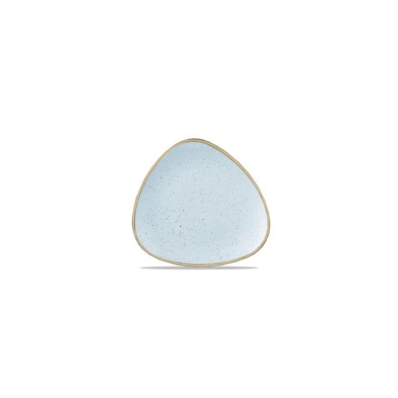 Piatto piano triangolare azzurro 19,2cm- Churchill Stonecast