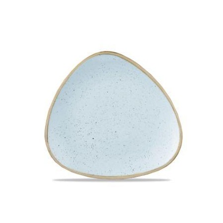 Piatto piano triangolare azzurro 19,2cm- Churchill Stonecast