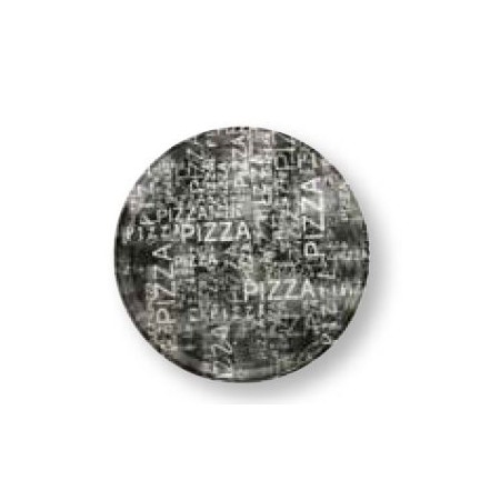 Piatto pizza Napoli Black & White cm.33- Saturnia