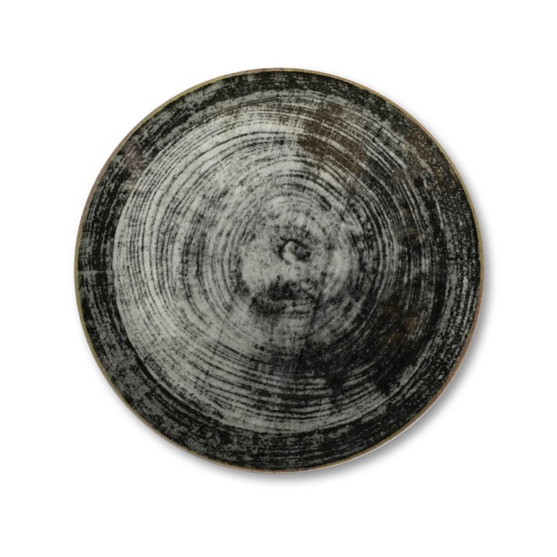 Piatto portata Konos cm.28 Black round Saturnia