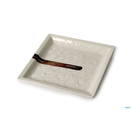 Piatto quadrato cm.18.2 Bianco