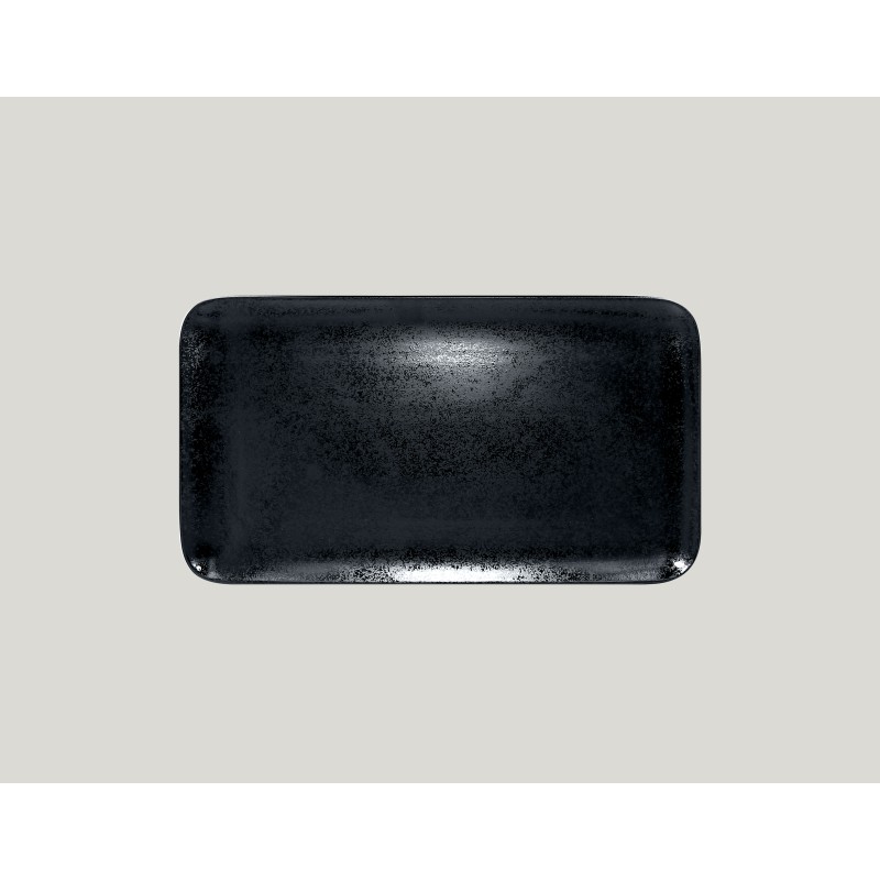 Piatto rettangolare cm 38x21 Karbon- Rak