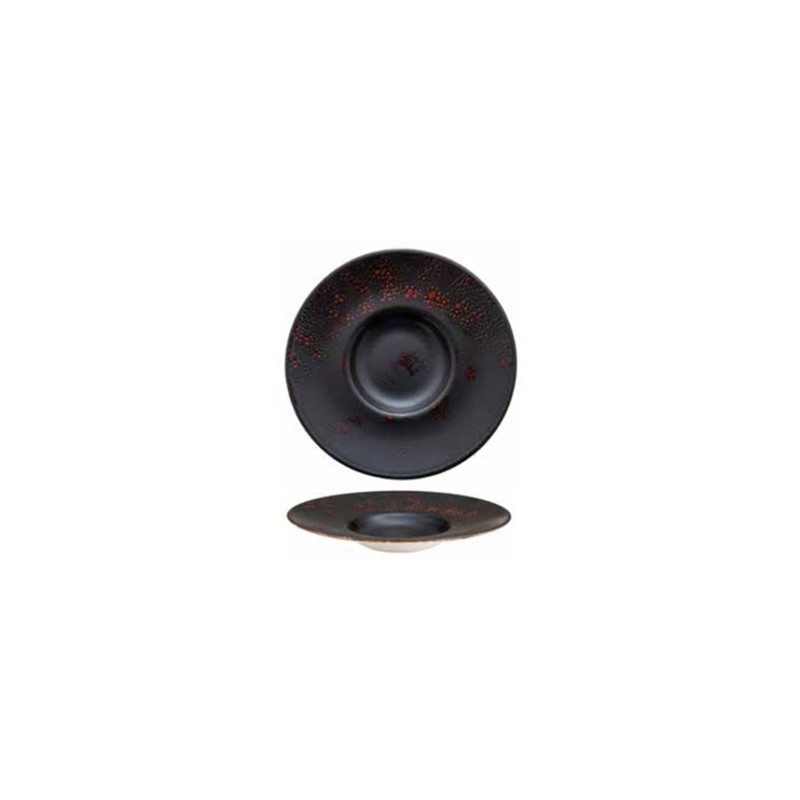 Piatto rosso gourmet fondo 28 cm