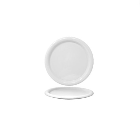 Piatto rotondo 32,5 cm. Bianco Giotto Saturnia