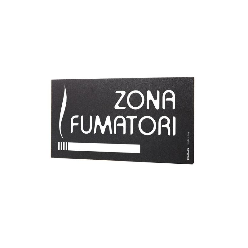 Pittogrammi ZONA FUMATORI 8 x 15 cm da parete