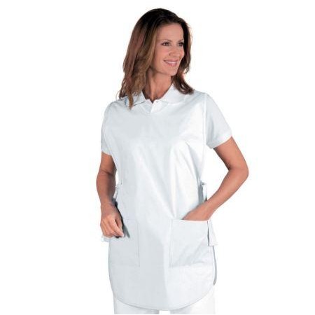 Poncho bianco cotone Isacco