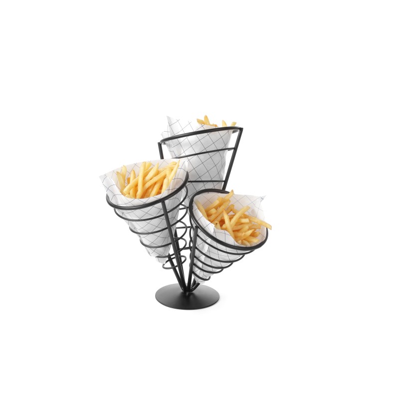 Portapatatine a 3 coni