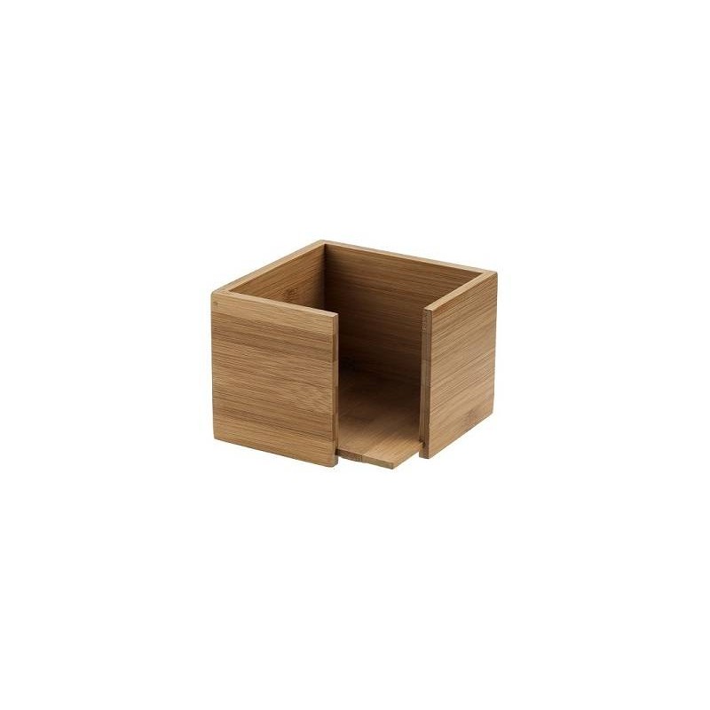 Portatovaglioli bamboo naturale 13.5x13,5 cm