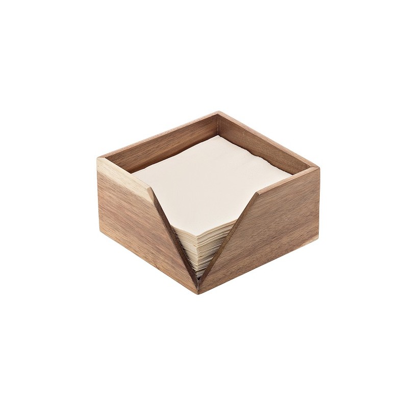 Portatovaglioli cm 18,6x18,6x10 Acacia