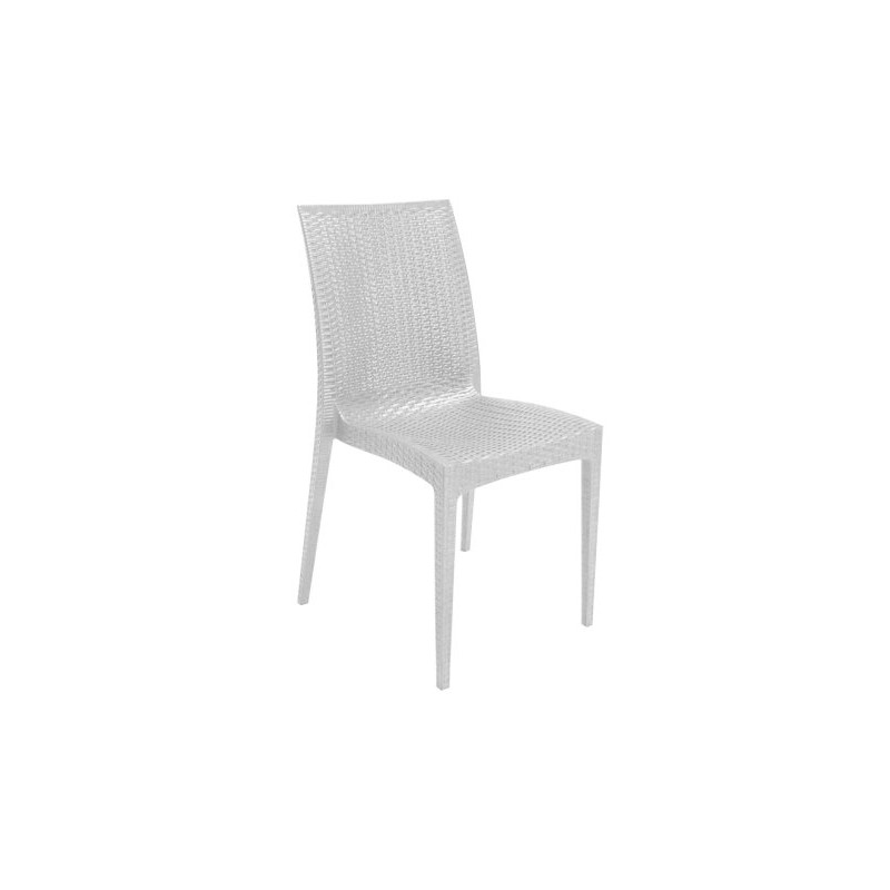 Sedia Rattan Bistrot Bianca