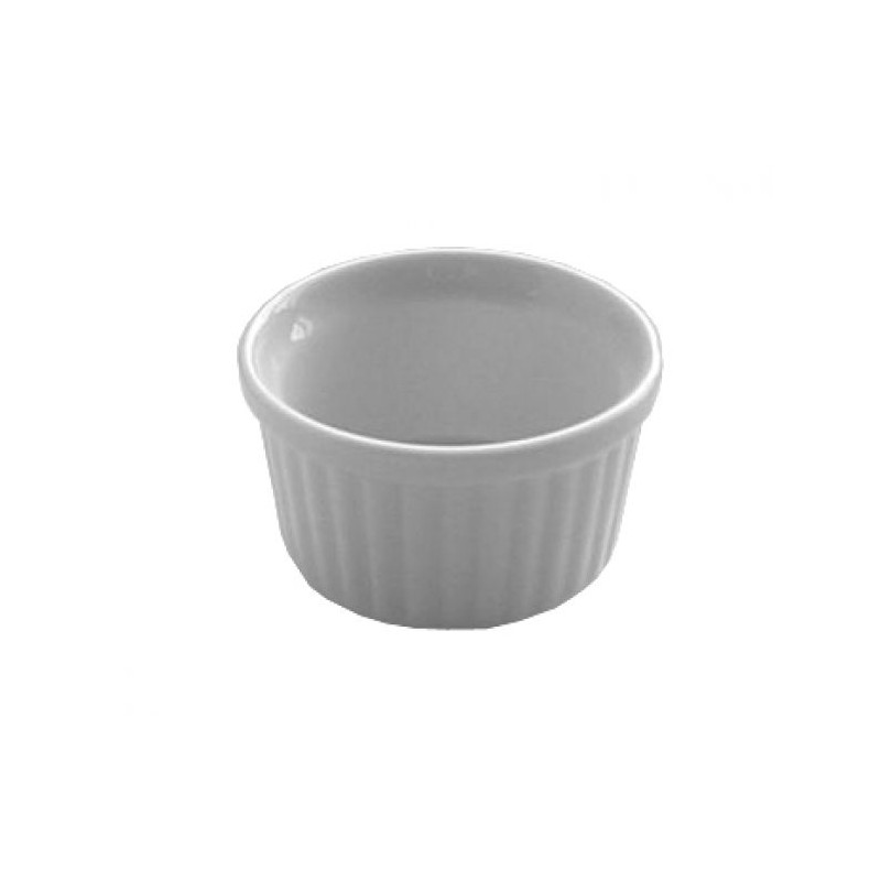 Stampo creme caramel porcellana bianca cm.7