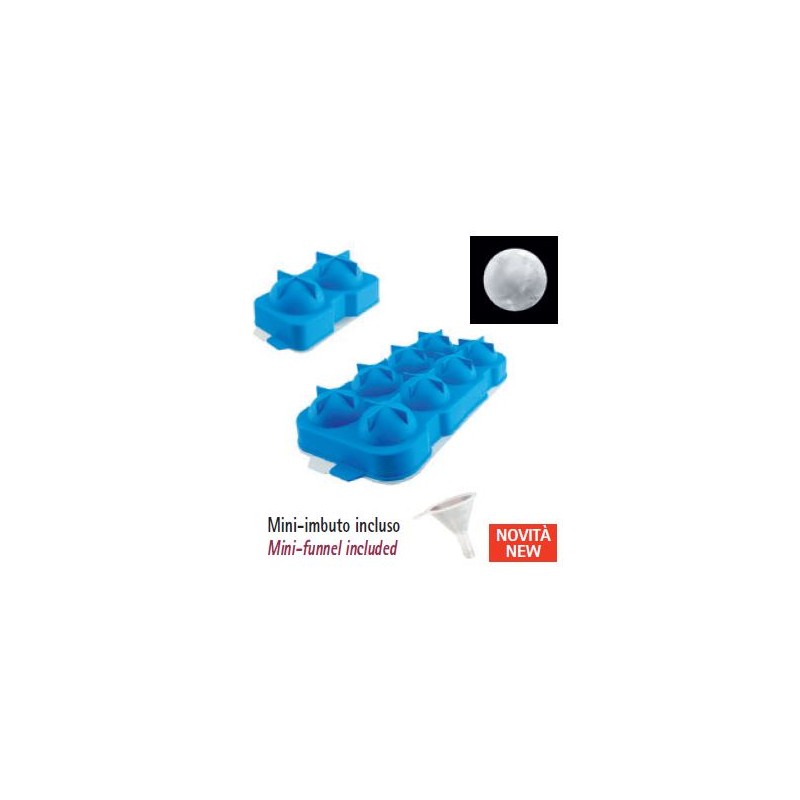 Stampo in silicone -2 sfere di ghiaccio