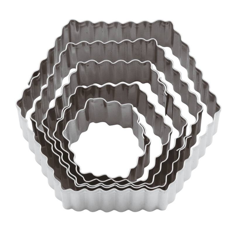 Tagliapasta esagono festonato banda stagnata