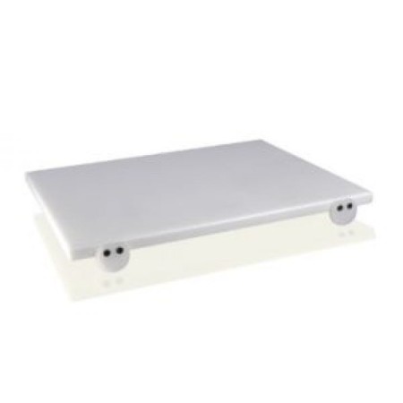 Tagliere polietilene Bianco con fermi cm. 80x40x2.5