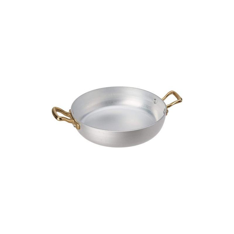 Tegamino a Servire in Alluminio con Due Maniglie in Ottone-Linea 1932
