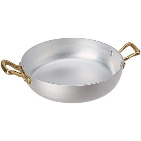 Tegamino a Servire in Alluminio con Due Maniglie in Ottone-Linea 1932