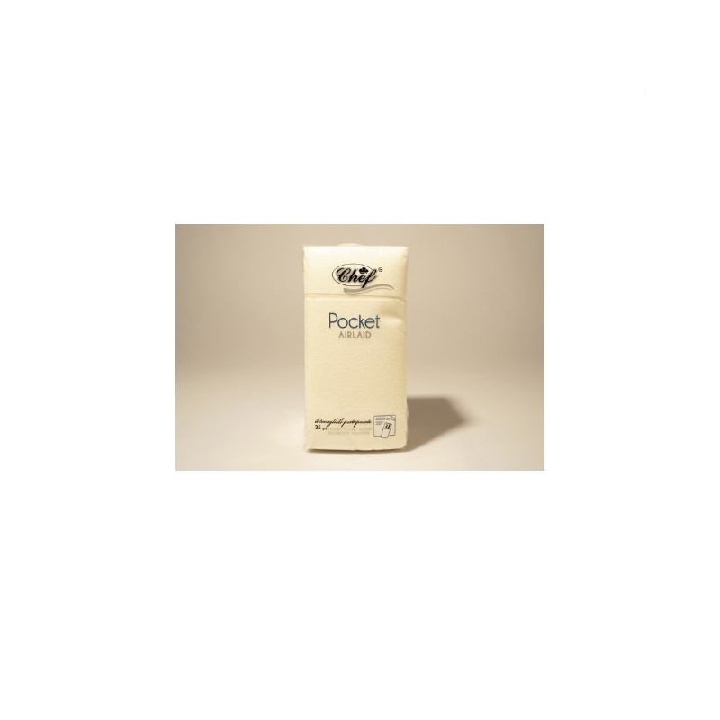 Tovagliolo 40X40 unito light champagne 25 pz  - pocket