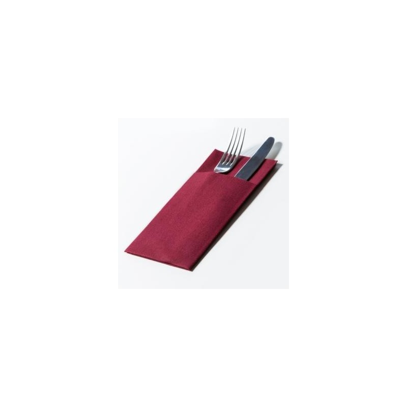Tovagliolo 40x40cm Unito light bordeaux 25 pz  Pocket