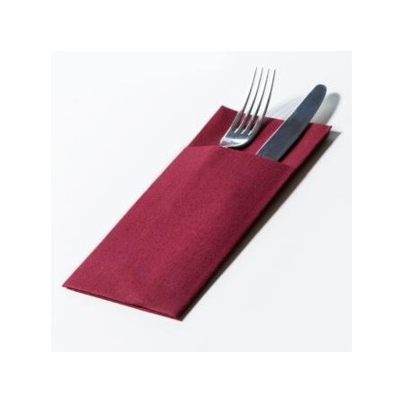 Tovagliolo 40x40cm Unito light bordeaux 25 pz  Pocket