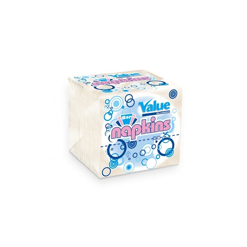 Tovagliolo Bar Value Napkins bianco cf 40x180 pz