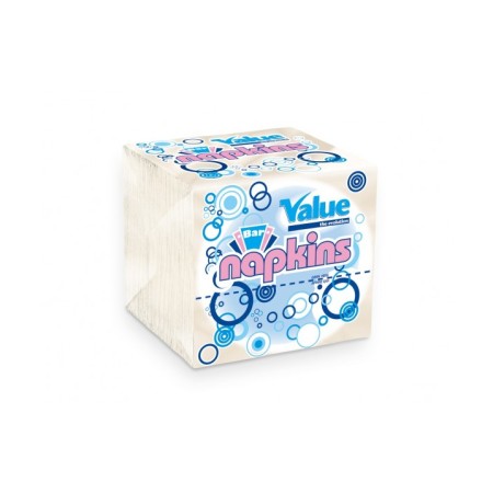 Tovagliolo Bar Value Napkins bianco cf 40x180 pz