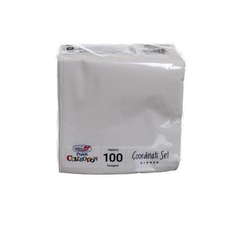 Tovagliolo bianco cm 25x25 per buffet